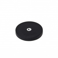 D43x6/M4 rubber magnet holder, Rubber coated pot magnet