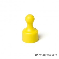 D12x20 Pin magnet (NdFeB) - Yellow