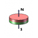 D15x1 N42 Neodymium disko formos magnetas